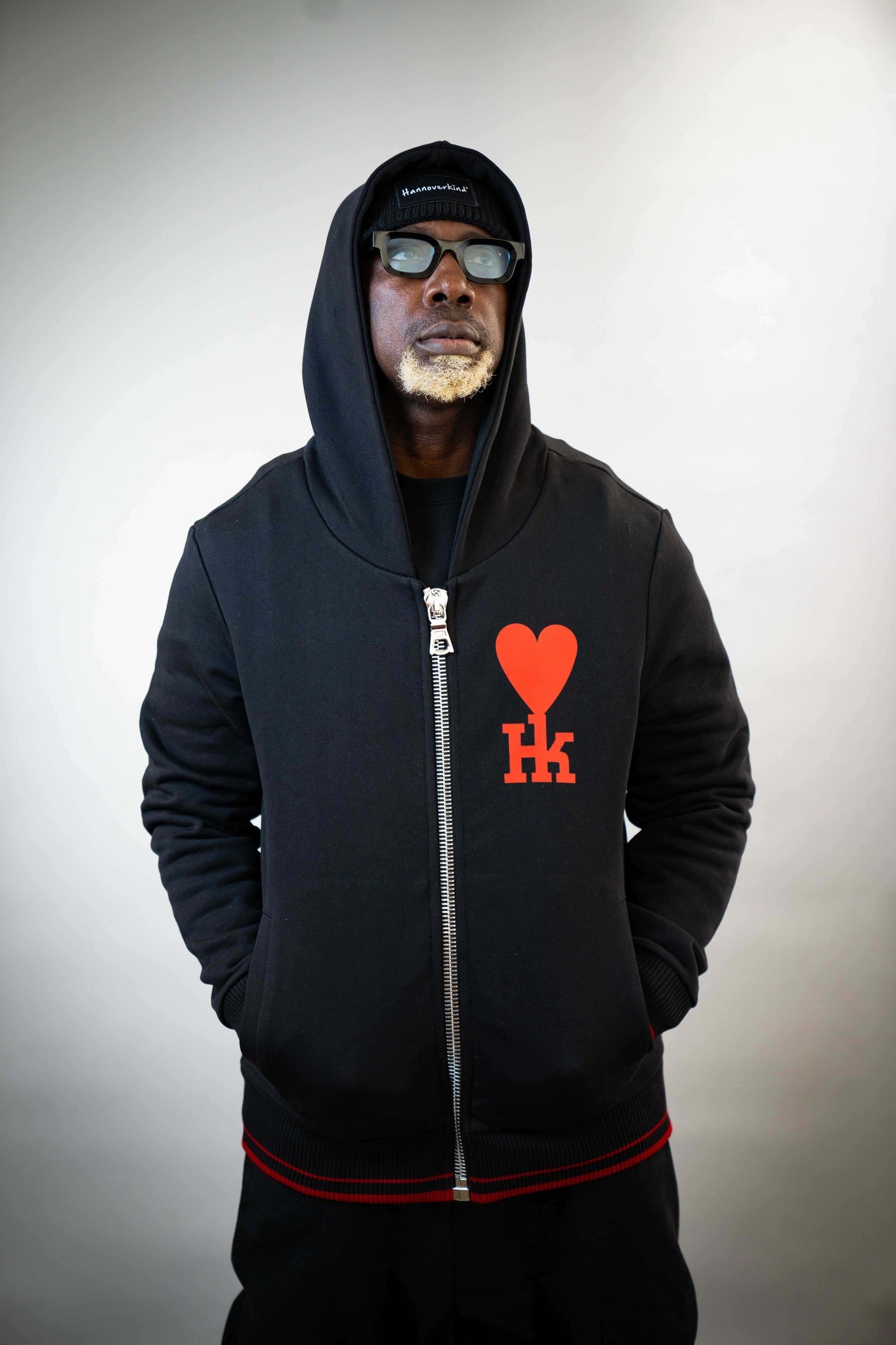 Hannoverkind Unisex Zip Hoodie dunkel blau