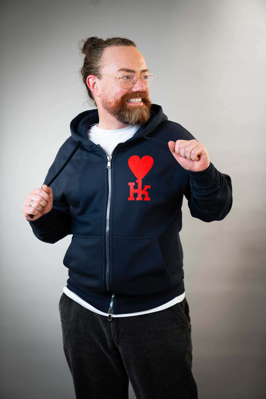 Hannoverkind Unisex Zip Hoodie dunkel blau